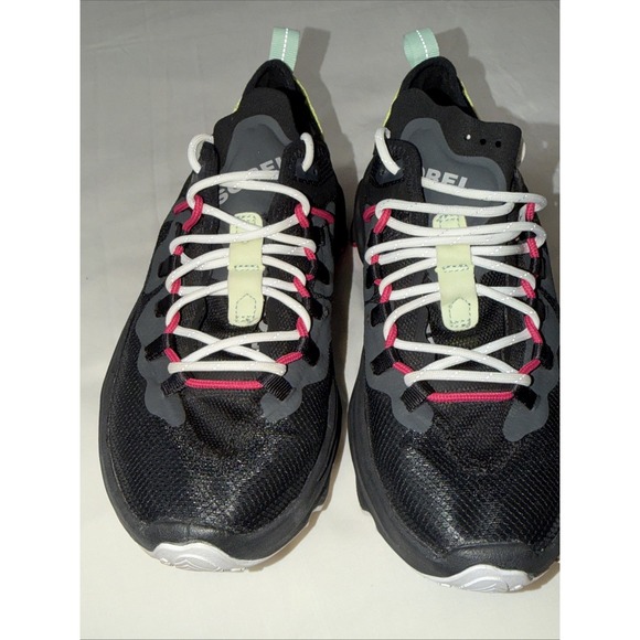 Sorel Sneakers Women 9.5 Black Sorel Kinetic Breakthru Tech Lace Athletic NL4827 - Picture 11 of 16